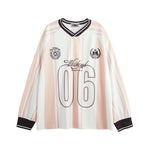 復古豎條紋長袖