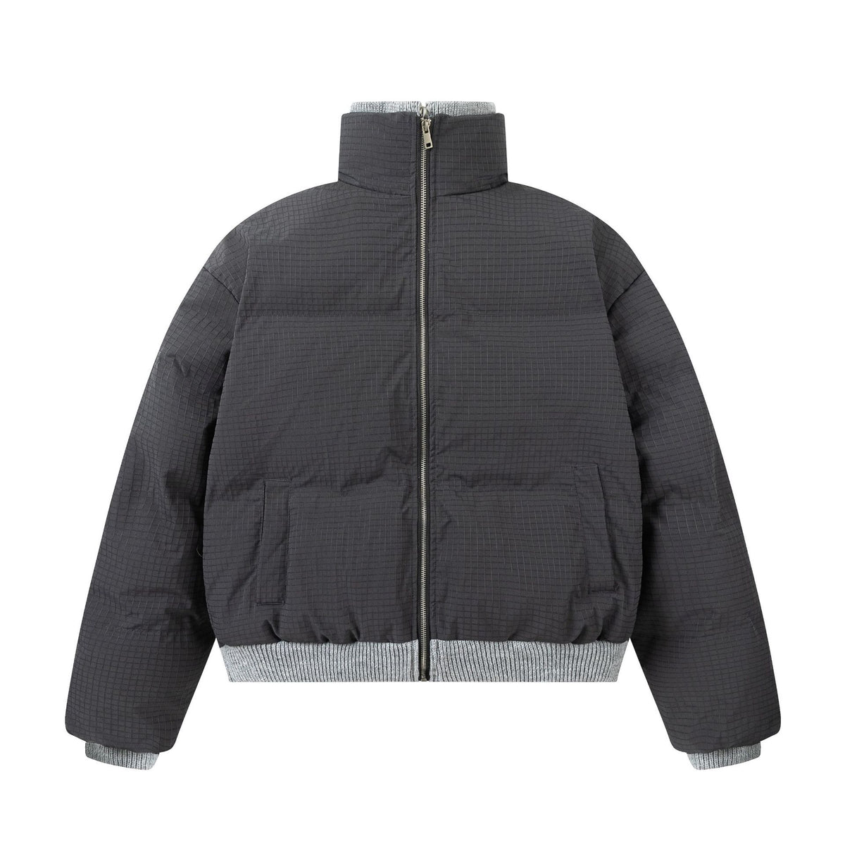 Retro contrast color simple cotton jacket