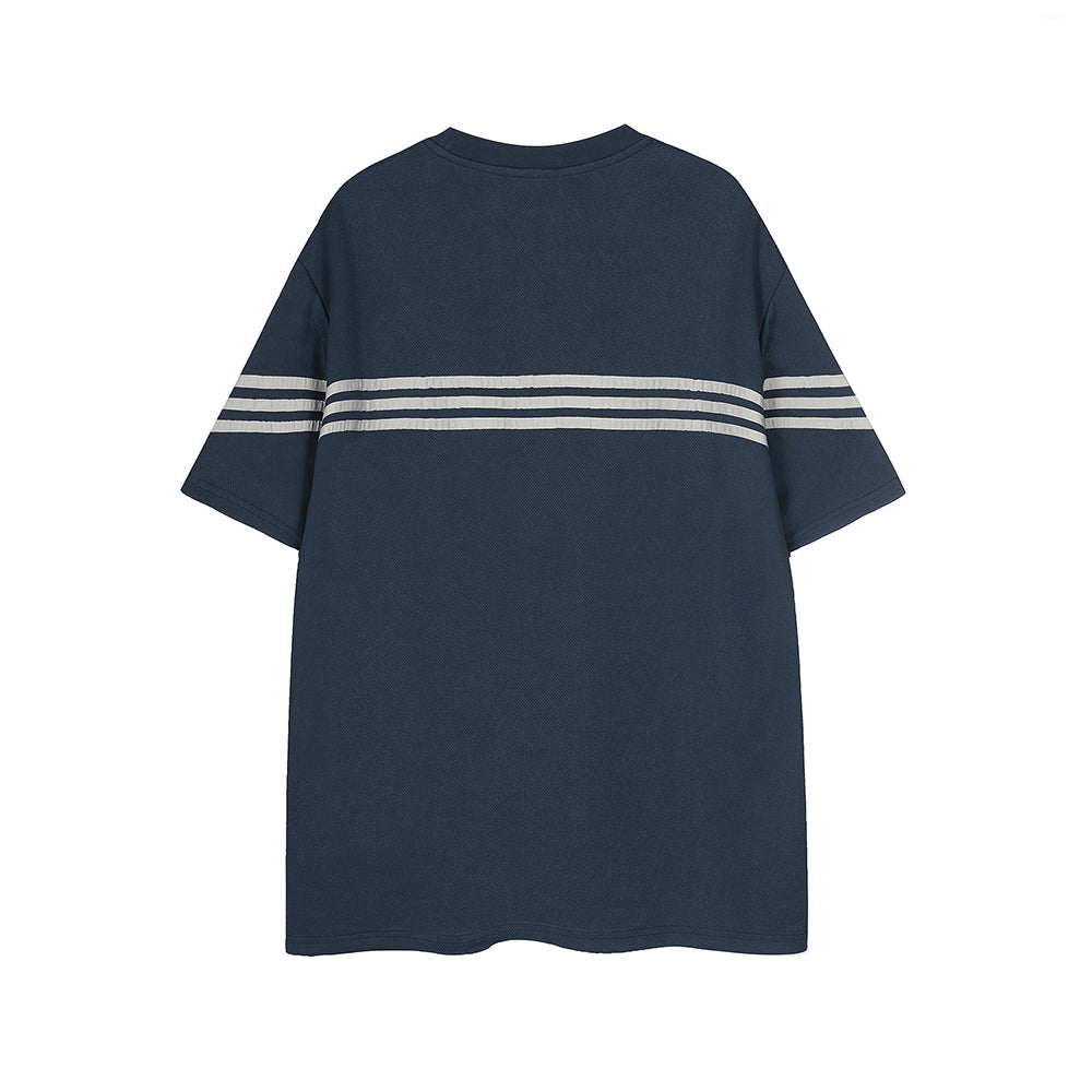 Retro letter short sleeves