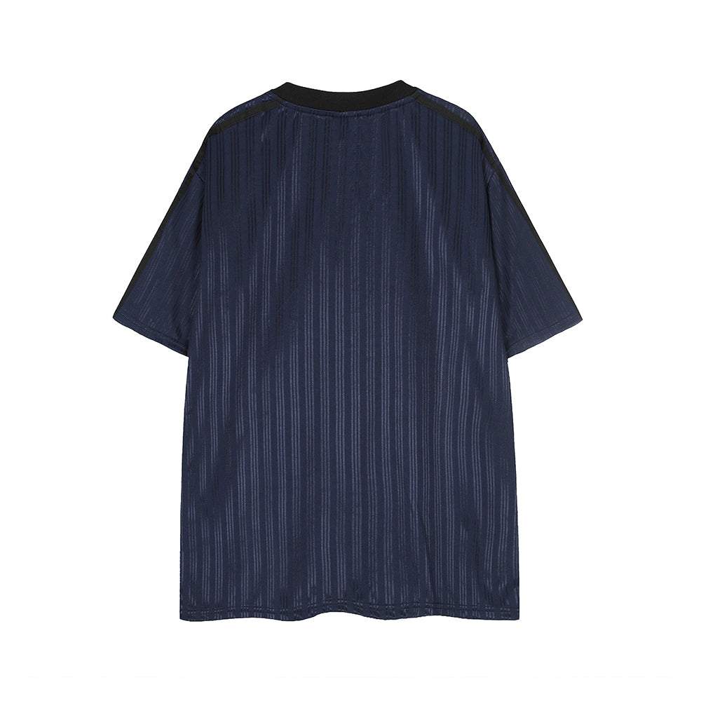 레트로 콘트라스트 반소매