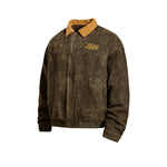 Retro patchwork letter jacket