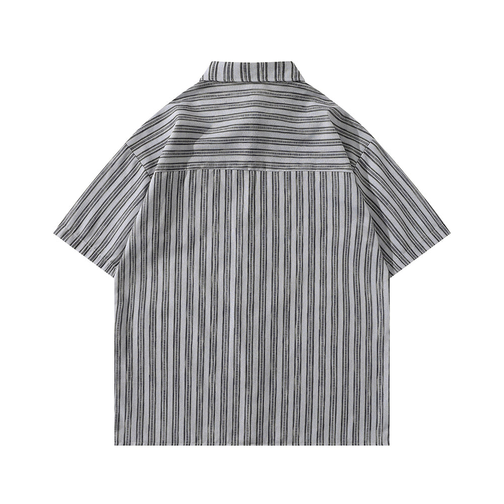 Striped loose casual shirt