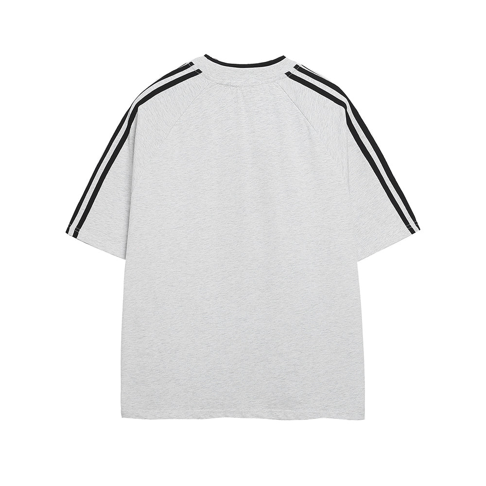 Retro contrast short sleeves