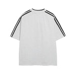 Retro contrast short sleeves