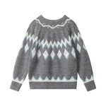 復古提花針織衫