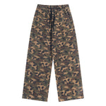 Vintage washed camouflage pants