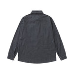 復古格子長袖襯衫