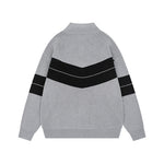 半高領開衫毛衣