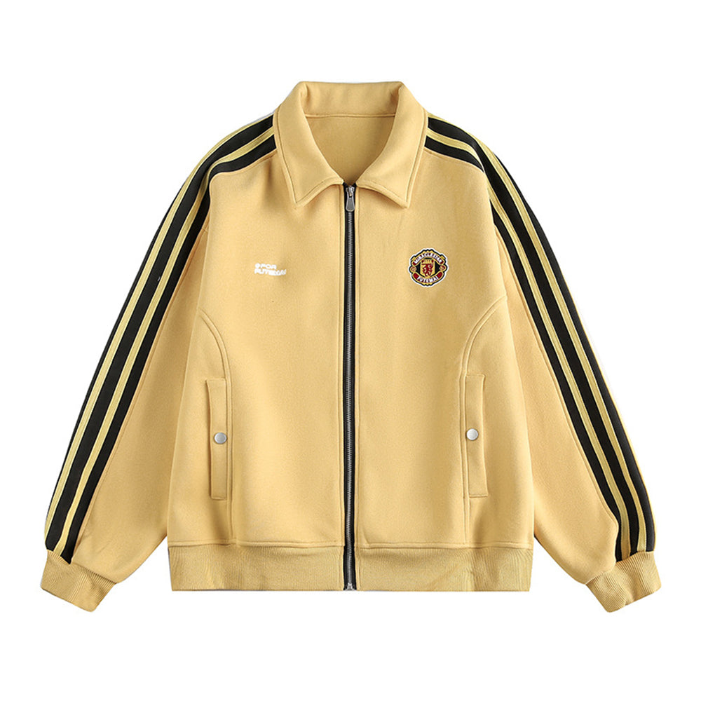 Striped three-stripe jacket