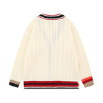 學院風v領針織外套