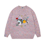 Cute embroidered pullover sweater