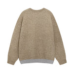 레트로 컬러 블록 폴라베어 스웨터