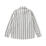 條紋長袖襯衫