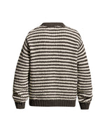 Color-blocked striped sweater