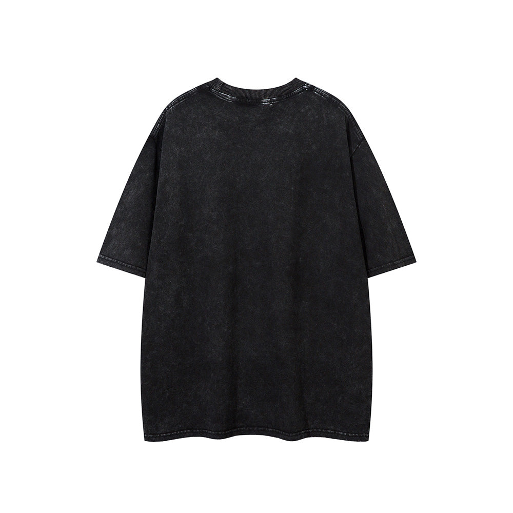 워시드 레터 반팔