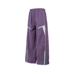 Panelled straight-leg casual trousers