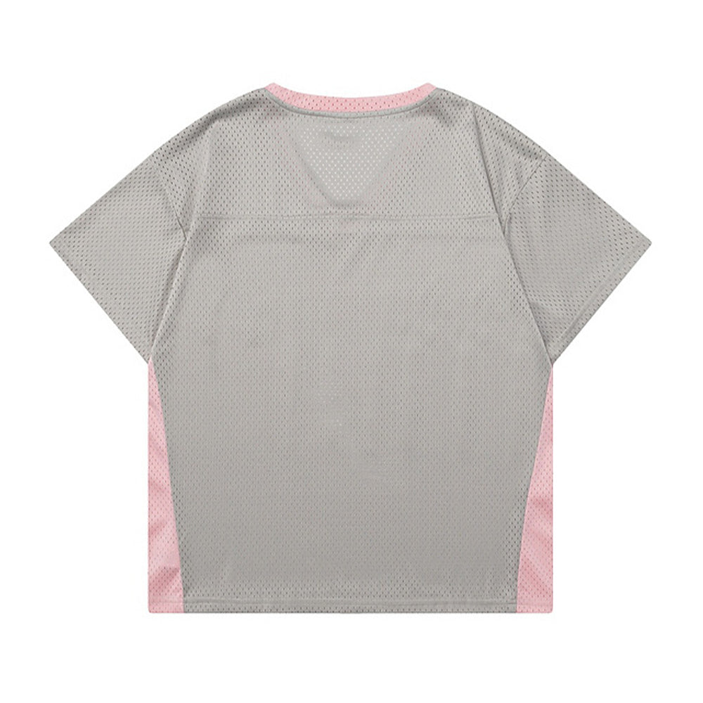 Retro sports style short sleeves