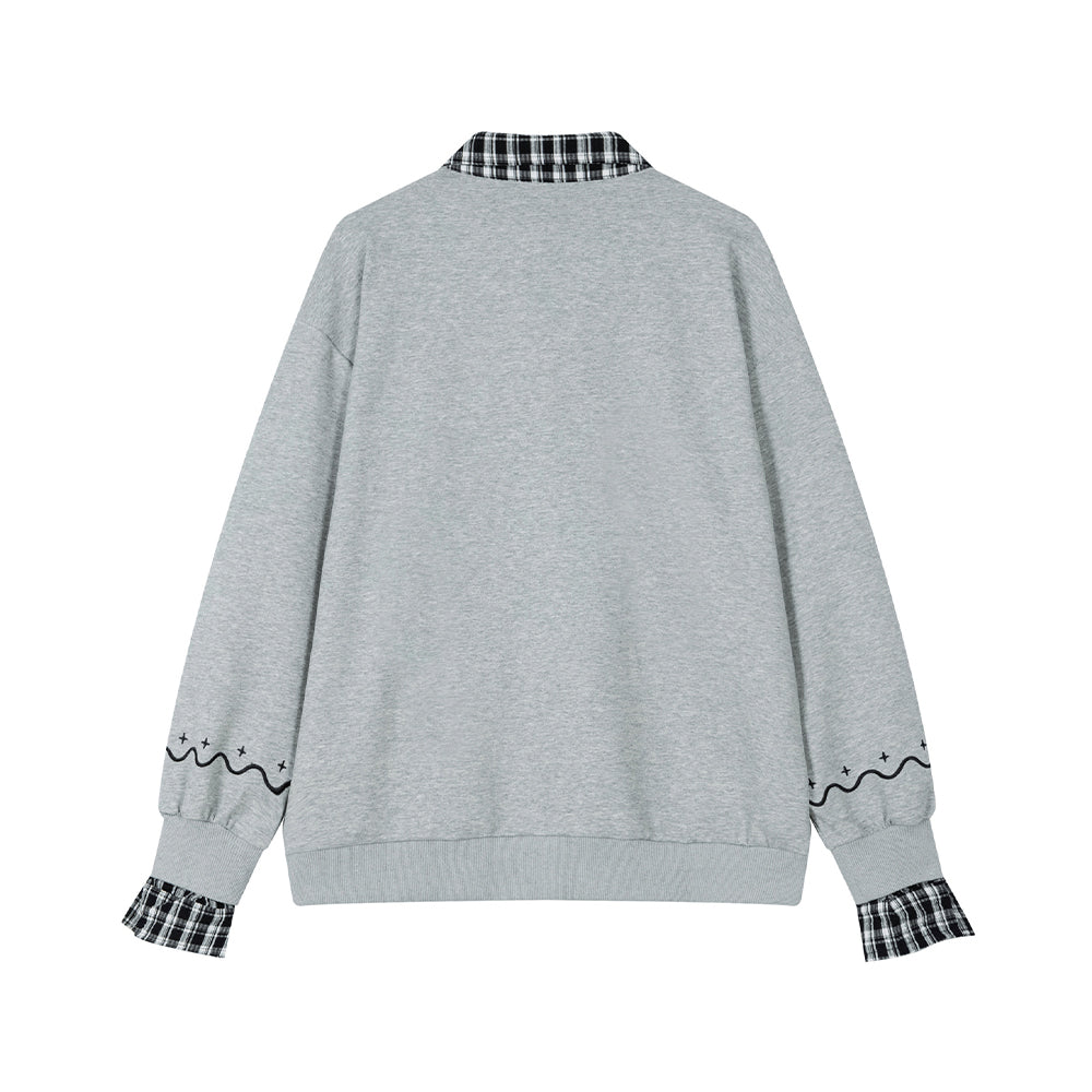 假兩件小羊衛衣