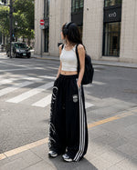 Retro Wide-Leg Casual Pants