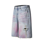 찢어진 밑단 반바지