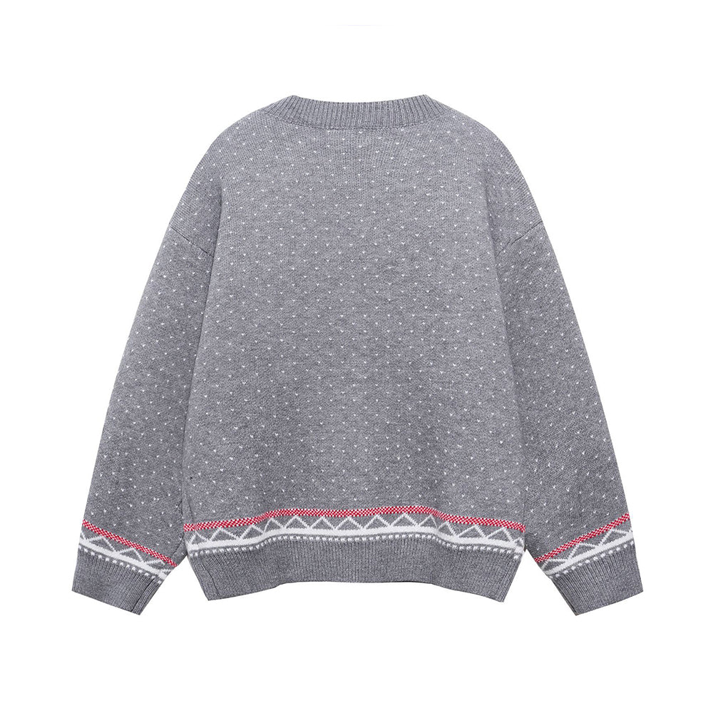 Polka Dot Ski Cardigan