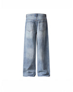 Embroidered Distressed Jeans