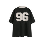 Simple loose lapel short sleeves