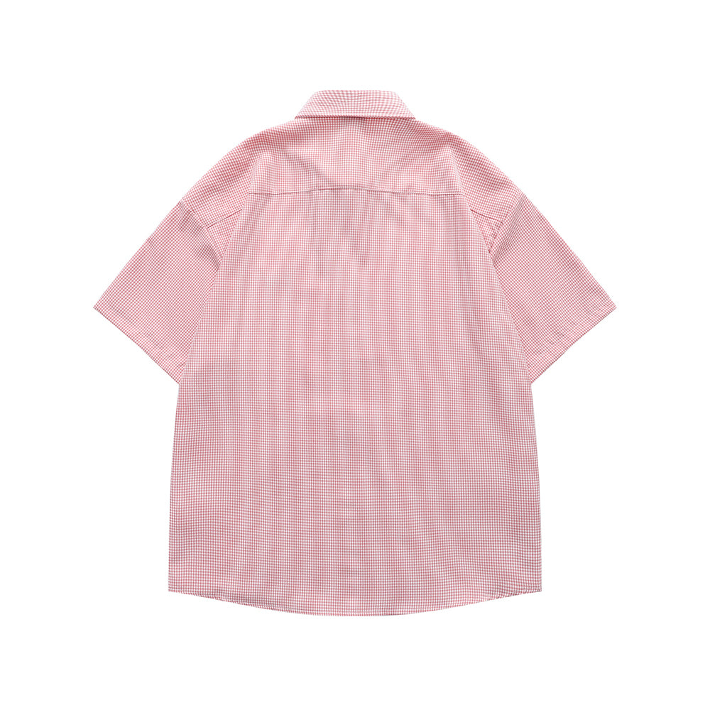 Fun Embroidered Plaid Shirt