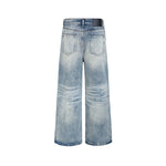 Retro casual straight leg jeans