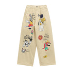 Cute cartoon casual pants