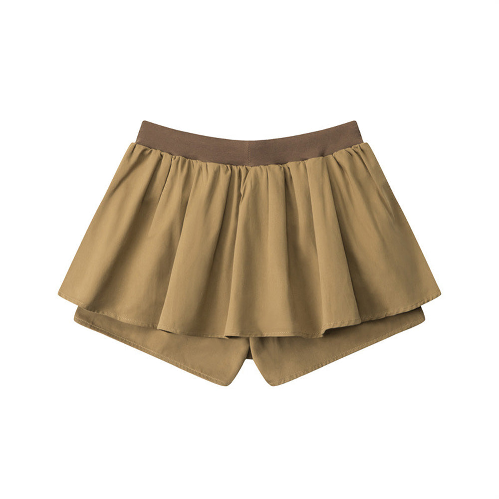 Anti-exposure pleated skirt