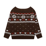 오프숄더 긴팔 스웨터(여성용)