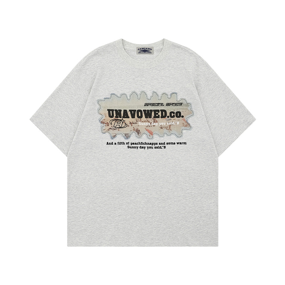 레트로 루즈한 반소매