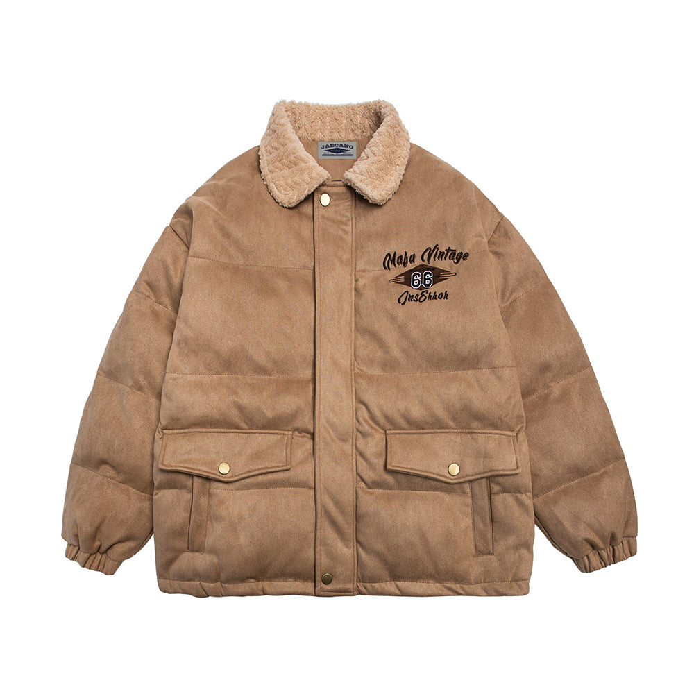 빈티지 자수 라펠 재킷