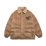 빈티지 자수 라펠 재킷