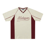 레트로 패치워크 대비 반소매