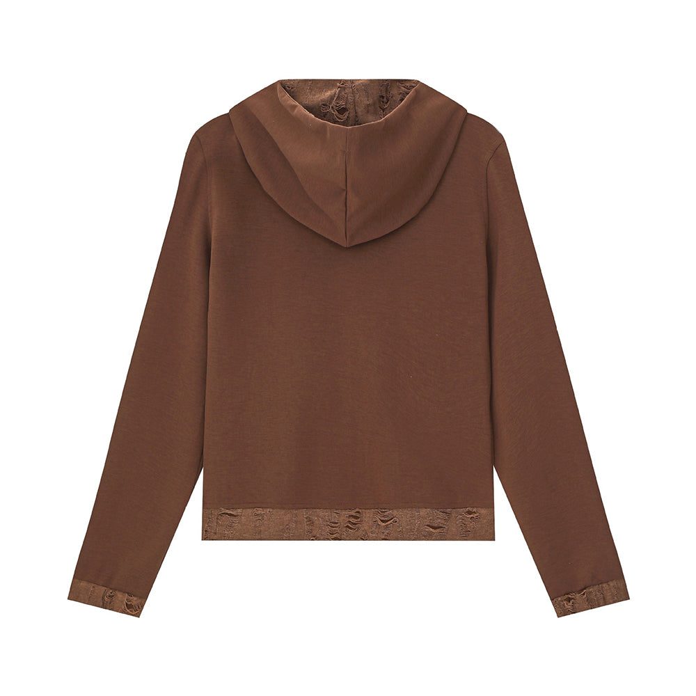 復古連帽衛衣外套(女款)