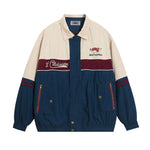 復古刺綉翻領百搭外套