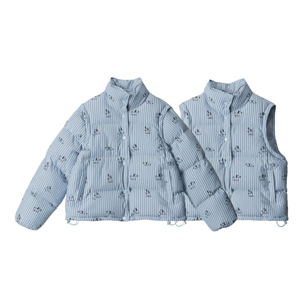 탈부착 가능한 캐주얼 베스트 재킷