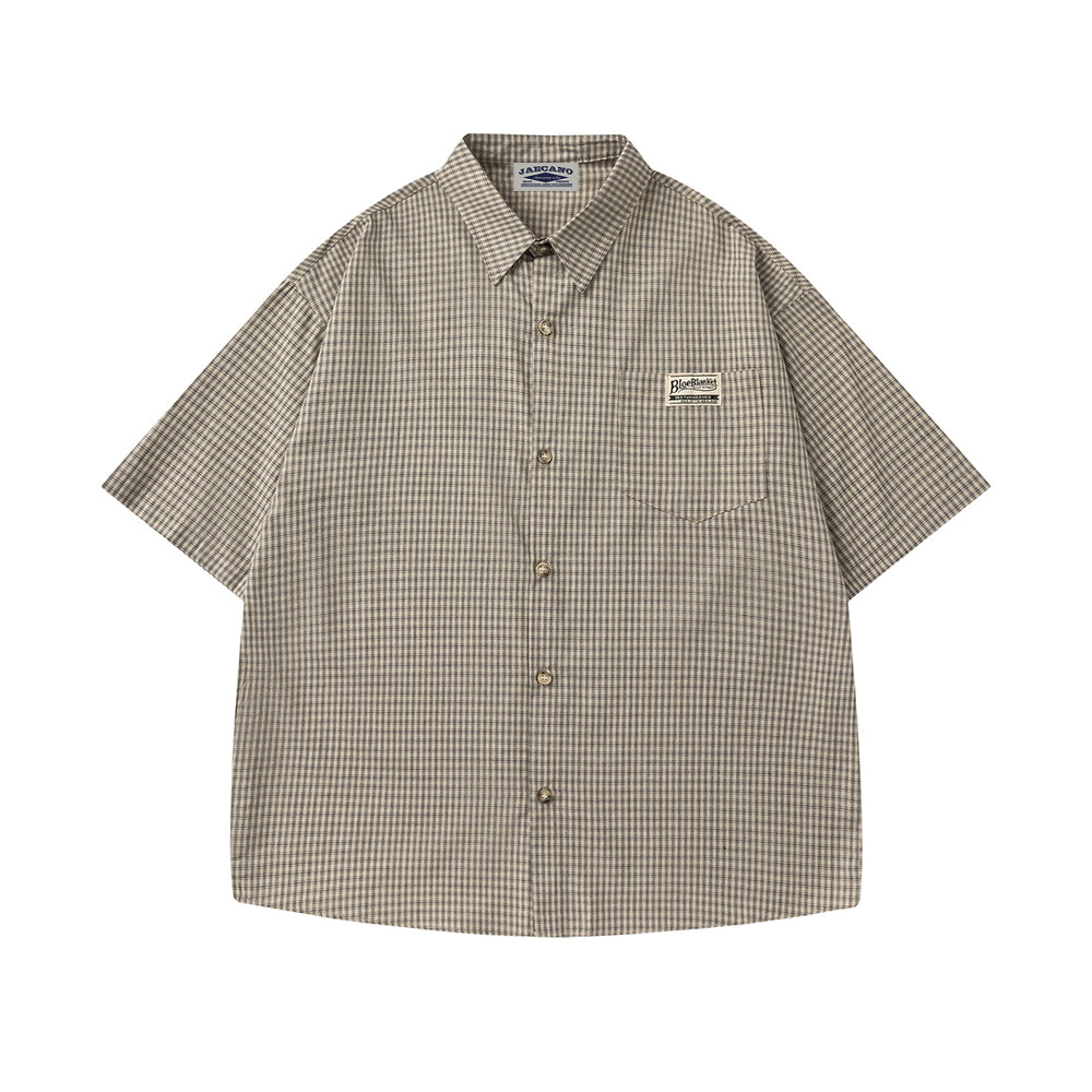 Vintage pocket short-sleeved shirt