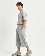 Distressed cropped trousers