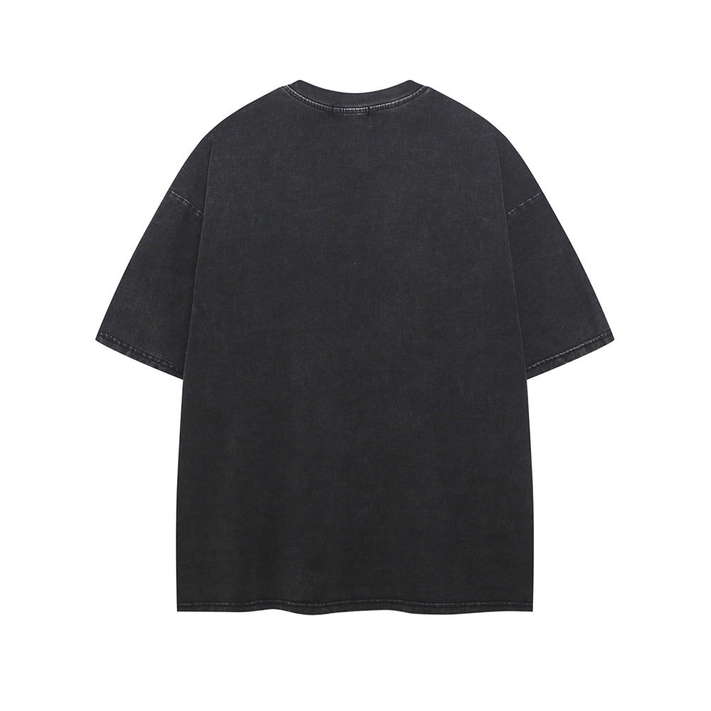 레트로 프린트 반소매