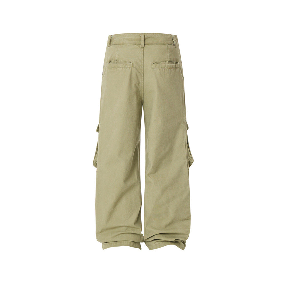 Vintage denim patchwork trousers