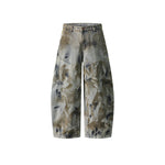 Heavy duty wide-leg jeans