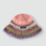 復古彩虹條紋百搭帽