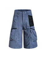 Patchwork casual five-point shorts