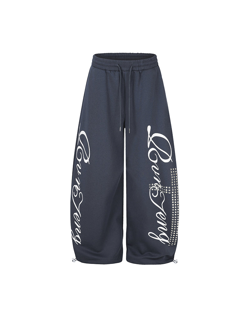 Hot diamond letter print sweatpants