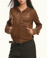 復古連帽衛衣外套(女款)