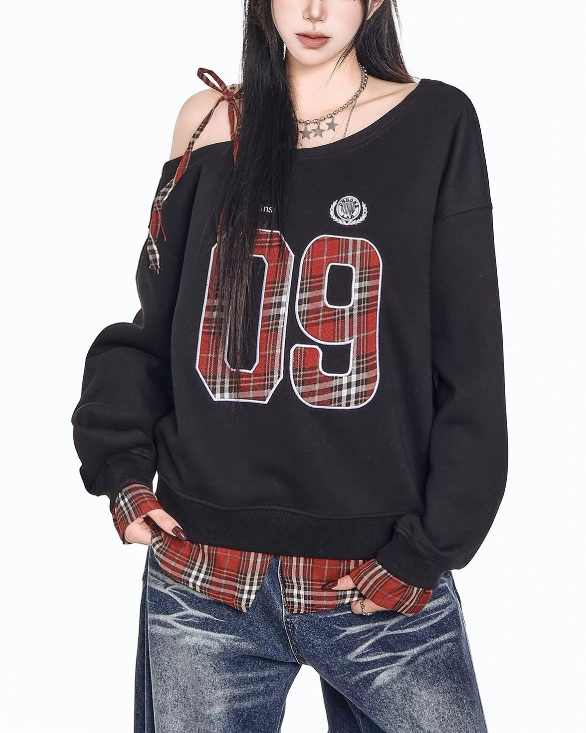 Retro Hot Girl Long Sleeve (Women's)