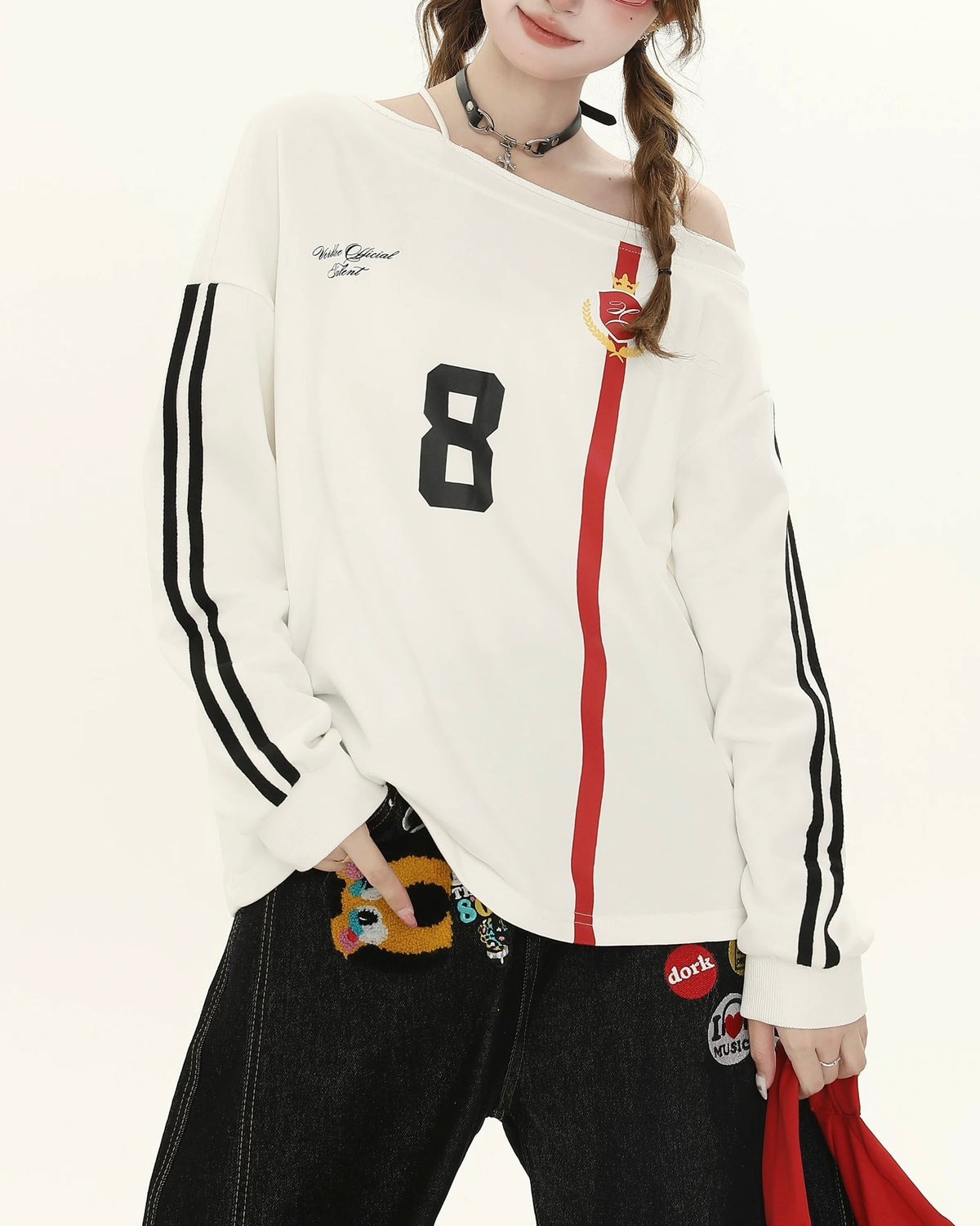 Retro contrast long sleeves